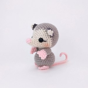 PATTERN: Posie the Possum - Crochet Opossum Pattern - Amigurumi Opossum Pattern - Crocheted Possum - PDF Crochet Pattern - English Only - Etsy