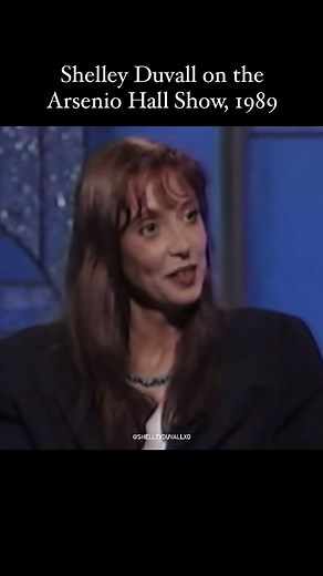Shelley Duvall Archive on Instagram: "Shelley Duvall talking about her love for producing. I admire how she was always persistent in chasing her passions and doing what she loved 💗💫 🎥; Arsenio Hall Show, 1989. There’s a longer clip of this interview on YouTube. #shelleyduvall #80s #actress #celeb #celebrity #producer #hollywood #interview #1989 #80sfashion #80sstyle #faerietaletheatre #helloimshelleyduvall #theshining #wendytorrance #oliveoyl #eighties #80saesthetic #80smovies #tvshow #cablet