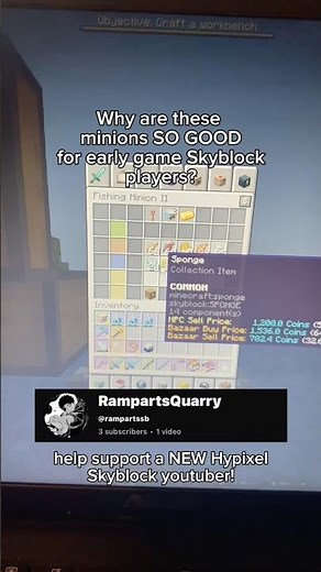 The BEST Early-Game Minions in Hypixel Skyblock!? #hypixel #hypixelskyblock #skyblock