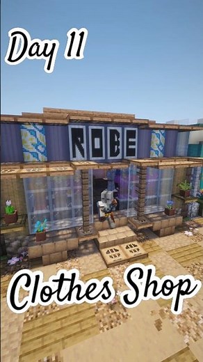 Minecraft Clothes Shop #minecraft #minecraftbuilding #clothes #art #minecraftshorts #easytutorial