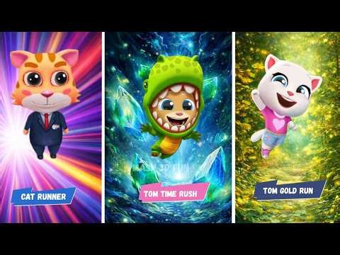Talking Tom Runner Game is BEST? 🏆| Cat Runner 🆚Gold Run 🆚 Hero Dash | Mash 3d fun | Who wins?