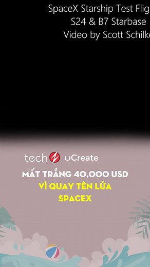 Thiệt hại 40,000 USD vì quay tên lửa SpaceX