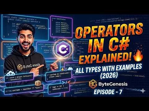 👉 “Operators in C# Explained 🔥 All Types with Examples (2026)”