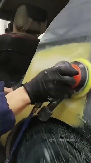 How to apply putty filler #mechanic #mechanicsteve #automobile #shorts #restoration #shots