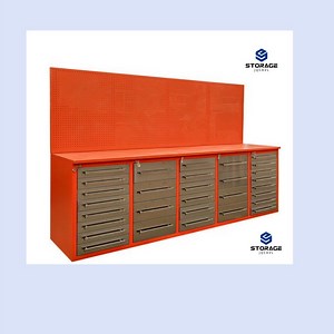 [Hot Item] Mechanical Workshop Stainless Steel Workbench Industrial Workbench Table Heavy Duty