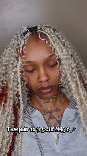 My Cousion was ready for her Nexx Style: Butterfly 🦋 Boho Locs ✨ 🤩 Colors: 613 & Copper