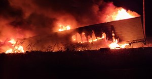 2 Big Rigs Destroyed in Fiery Crash Leaving One Dead & One Seriously Injured