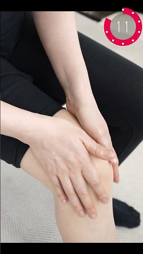 Knee lymphatic drainage massage to reduce pain and remove fat #kneepain