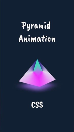 Rotating 3D Pyramid — CSS 🔺