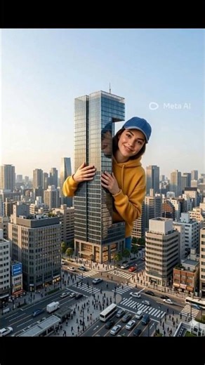 "Just a girl and her favorite (life-size) LEGO set. 🏙️💛"Ai is fun#trending shorts