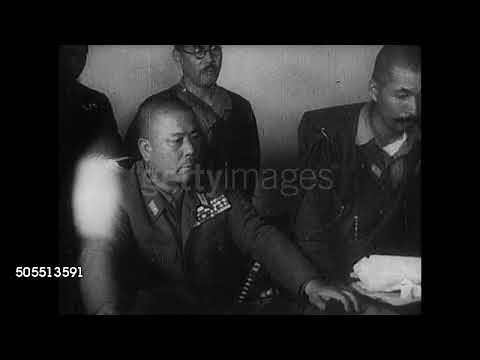 Lt. General Yamashita Accepts The Surrender of Lt. General Percival | Singapore | February 1942