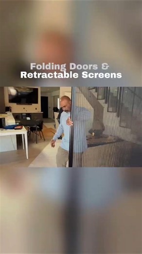 Fresh install complete! Folding Doors & Retractable Bug Screen #Shorts
