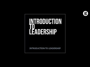 Introduction to Leadership