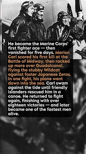 The First Marine Ace Who Was Lost At Sea #short #history #ww2