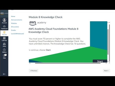 AWS Cloud Foundation | Module 8 Knowledge Check