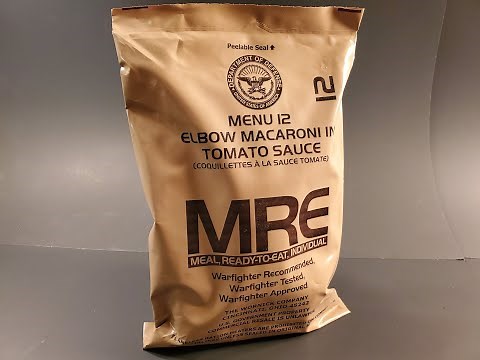 2023 MRE Elbow Mac in Tomato Sauce Review US Meal Ready to Eat Tasting Test