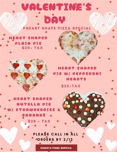 Sinapi's Pizza Rustica on Instagram: "Call today! 3 options!"