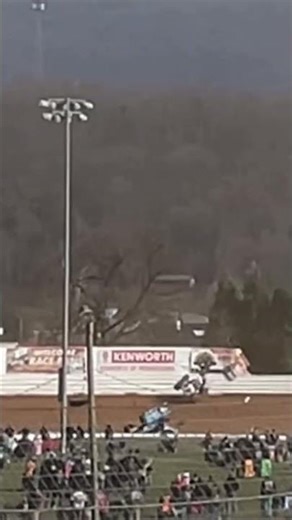 JT Ferry Hard 410 Sprint Car Flip at Port Royal Speedway