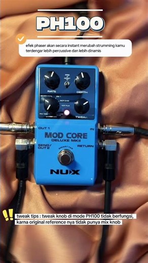 Kamu harus kenal NUX MOD CORE DELUXE! 8 Efek modulasi di 1 Pedal Compact!