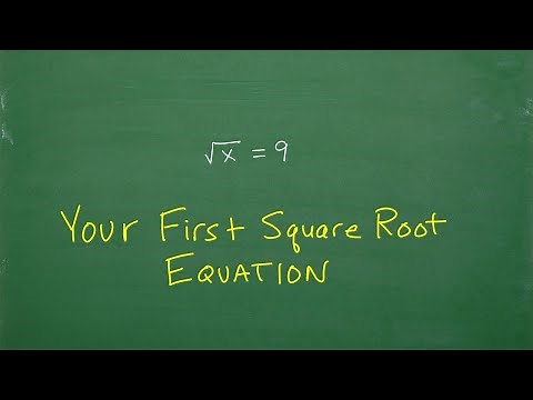 Your First Square Root Equation- Let’s Solve step by step