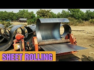 Rolling machine | SHEET ROLLING AND FABRICATION || Foundation pipe