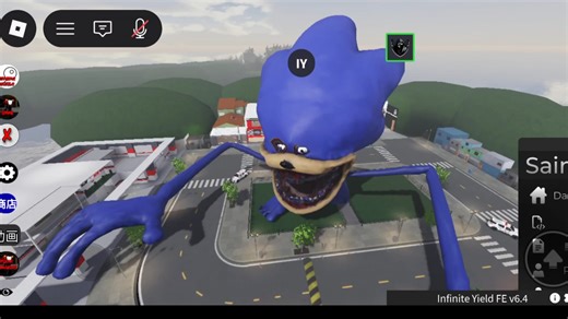 在roblox里面变大刺猬索尼克（脚本在简介）