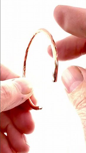 3mm Hammered Copper Cuff Bracelet – Minimalist Jewelry for Everyday Style or 7th Anniversary Gift