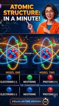 Atomic Structure in 60 seconds #science_prep_1