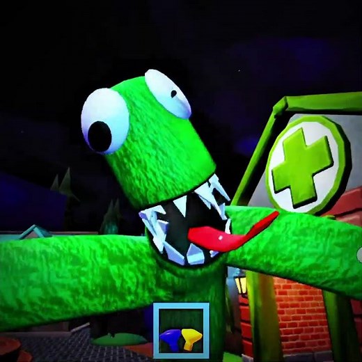 What If I Playing as Blue & Green Monster In Rainbow Friends funny moments #rainbowfriends #roblox