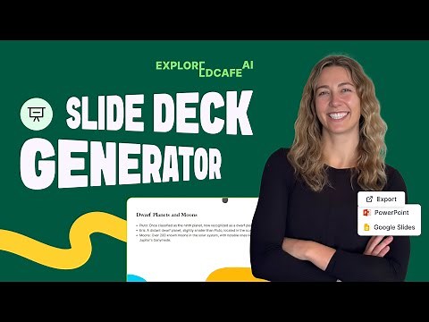 How to Create Slide Decks in Minutes with Edcafe AI