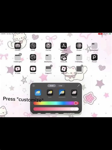 How to change the color of your apps/homescreen!