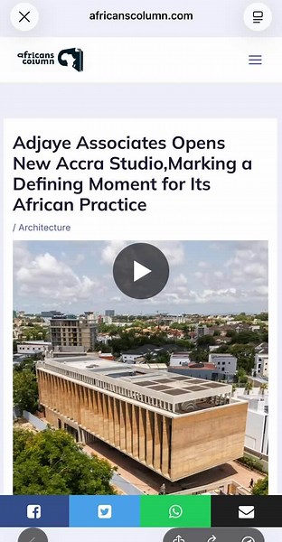 #adjayeassociates #architecture #davidadjaye #accra #africanarchitecture | Adjaye Associates
