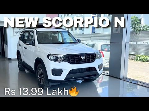 New Mahindra Scorpio N top model 2024 | Full review with on road price and features of scorpio N