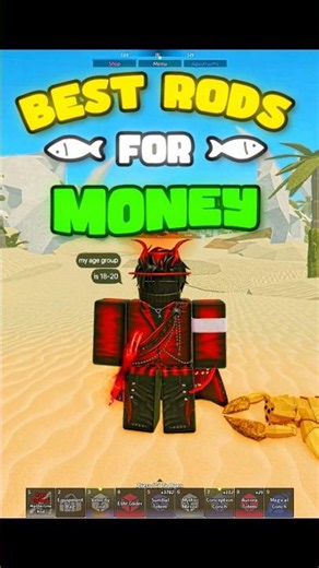 Best rods for Money in fisch! #fisch #roblox