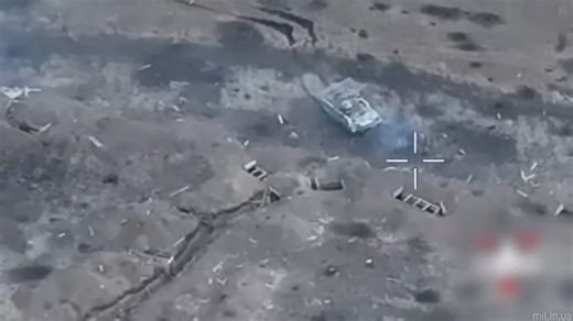 Watch Bradley tank survive direct shell hits - caught on camera