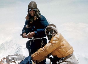 Related to Hillary and Tenzing reach summit of Everest