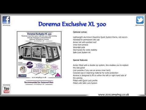 Dorema Exclusive XL 300 3m Caravan Awning