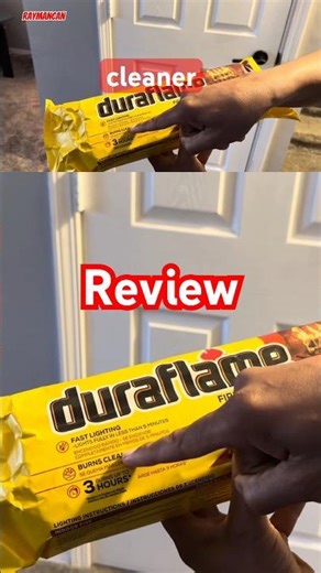 Duraflame three hour fire log review #duraflame #firelog #fireplace #howto #diy #raymancan #gold