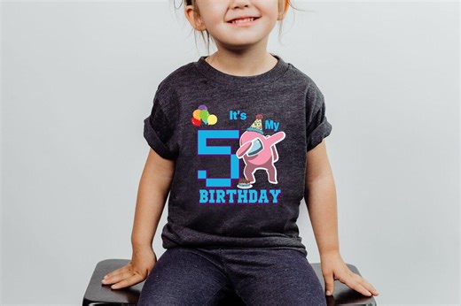 Personalized Among Us Birthday Shirt, 4th 5th 6th Among Us Birthday Shirt, Group Game Shirt, Game Crew Family Shirt, Video Game Kids Shirt - Etsy