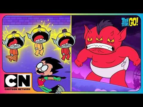 Teen Titans Go! | Baby VILLAINS 👶 | They Turn Into ONE GIGANTIC DEMON BABY When Upset?!
