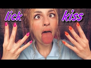 ASMR Glass Licking Kissing 🤤 Wet sounds | mouth sounds 🤪