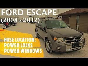 Ford Escape - POWER DOOR LOCKS & POWER WINDOWS FUSE LOCATION (2008 - 2012)