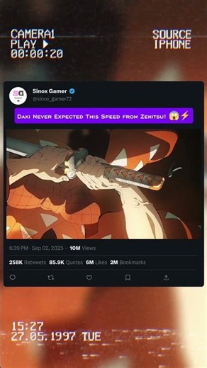 Daki Never Expected This Speed from Zenitsu 😱⚡#asthetic #foryou #demonslayer #kny #amv #zenitsu