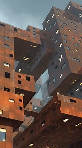 2.4K views · 33 reactions | Corten Urbanism Fictional Diffusion-Rendered Architectures from Midjourney v7 | Joshua Vermillion | Facebook