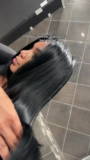 Pin Straight Jet Black Hair Every Single Time