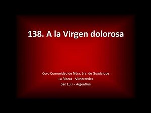 A la Virgen dolorosa.