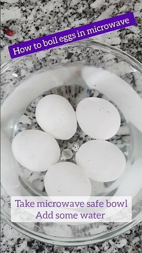 How to boil eggs in microwave......