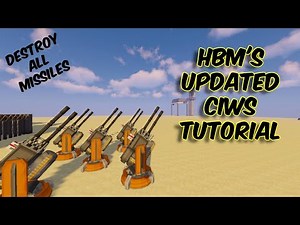 Missile Destroyer CIWS System In HBMs Mod || Destroy any Missile in Minecraft