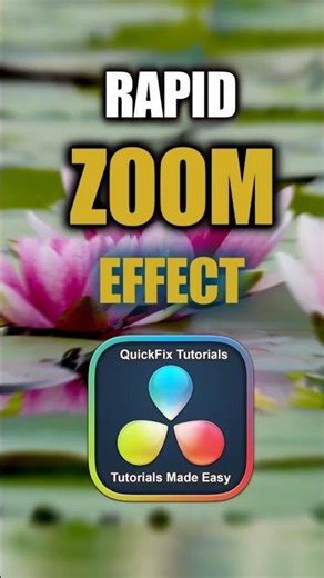 RAPID ZOOM Effect in DaVinci Resolve 20!