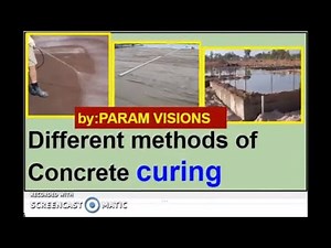 Different methods of concrete curing/Types of concrete curing/Curing of concrete